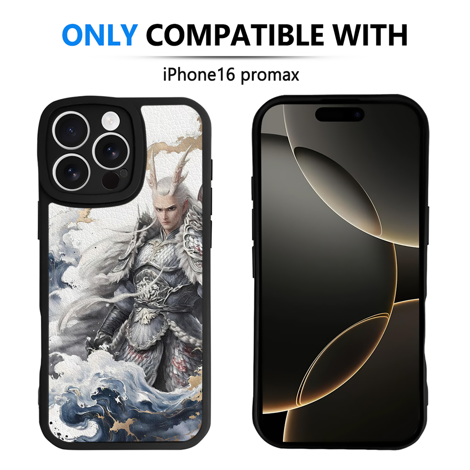 （画像用） Ne Zha 2 ナタ 魔童の大暴れ 【iPhone 16シリーズ対応】シリコンスマホケース（レザー調） 材質：シリコン